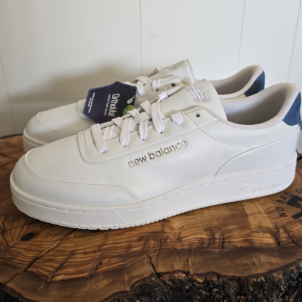 New Balance Court Shoes, White and Gray Athletic Shoes